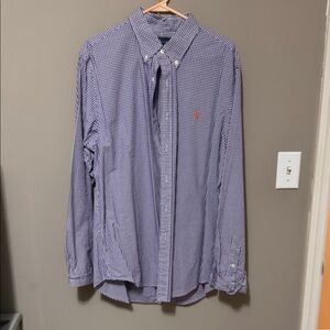 Men's Ralph Lauren Blue Checkered Shirt